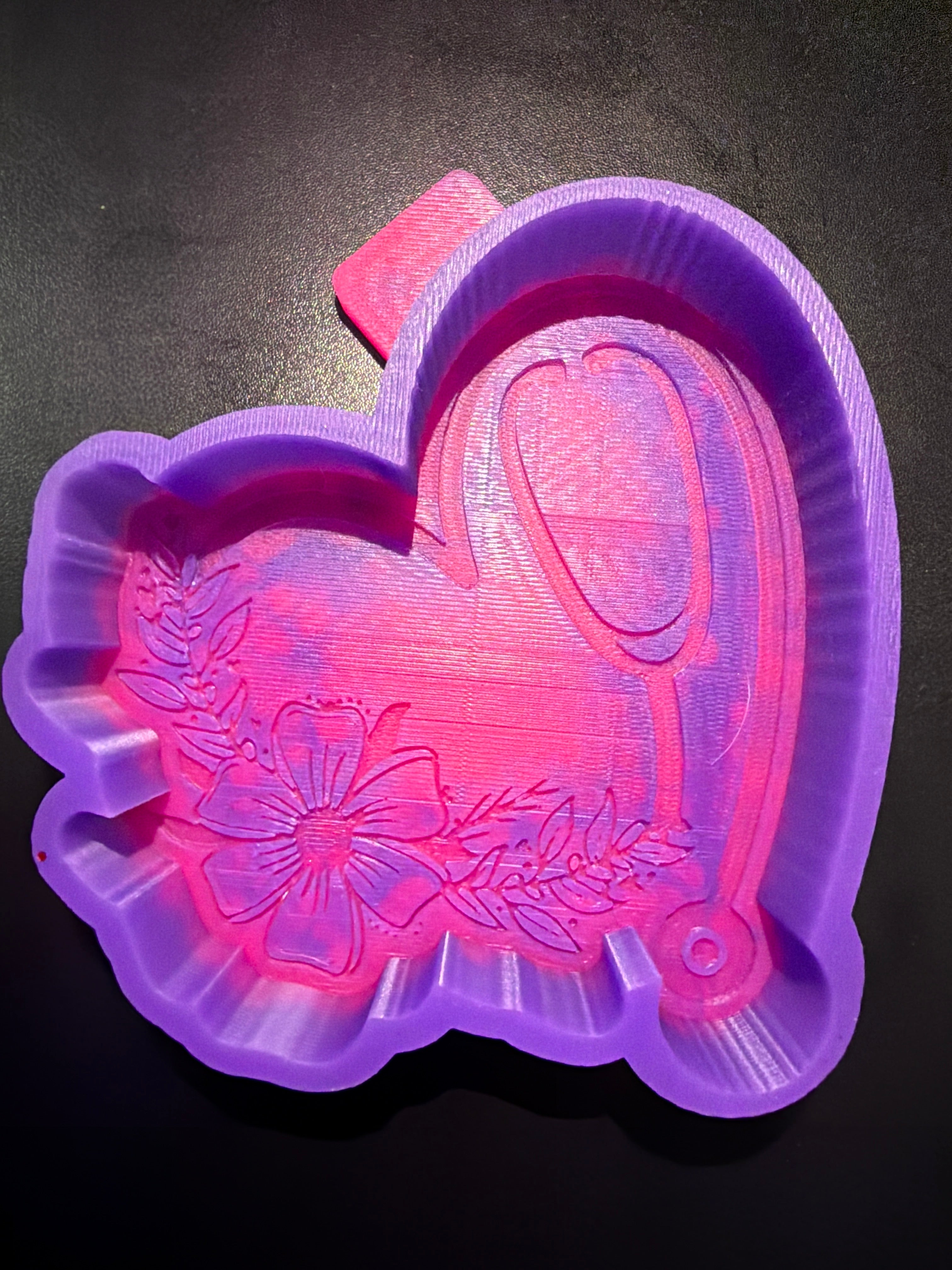Heart Stethoscope and Flower