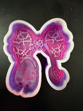 Cow Print Bow with Stethoscope